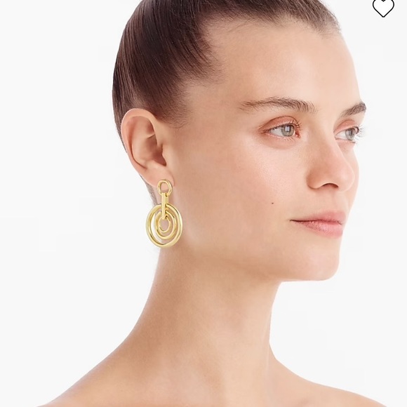 J. Crew Gold-Tone Circle Earrings - Picture 8 of 8